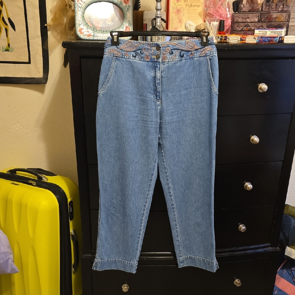 J. Jill Vintage Floral Waist Capris